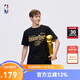 NBA官方2024-25賽季總冠軍紀念亞歷山大奪冠雷霆T恤短袖男t恤上衣 黑色(俄克拉荷馬雷霆) L