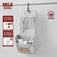 無(wú)印良品（MUJI） 聚酯纖維 可吊掛式洗臉用具盒 化妝包旅行便攜洗漱包 淺灰色 寬16*長(cháng)19*厚度6cm