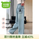 木木屋品牌童裝女童牛仔褲兒童褲子春秋款中大童長(cháng)褲百搭女孩直筒闊腿褲 牛仔藍 120 適合110-120cm年齡6-7歲