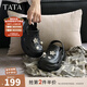 他她（TATA）黑色包頭拖鞋女厚底洞洞鞋女外穿半拖涼鞋2025秋7H801BH5 黑色 39-40