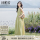 絲柏舍圓領(lǐng)連衣裙2025夏季新款女裝文藝優(yōu)雅大裙擺無(wú)袖背心裙