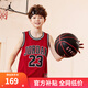 NIKE JORDAN 耐克AJ童裝男童23號(hào)籃球服背心2025夏季網(wǎng)眼透氣兒童衣服 杰斯特紅 160 /76 【建議身高152-158cm】
