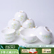 華光國(guó)瓷 骨瓷碗套裝 抗菌釉中彩中式家用 飯碗面碗組合10個(gè)裝 白玉蘭 4.5英寸 8個(gè) +6英寸面碗2只