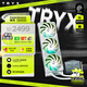 TRYX（創(chuàng  )氪星系）PANORAMA展域360水冷cpu散熱器ARGB白6.67英寸曲面屏/Asetek8/KANALI軟件/裸眼3D視覺(jué)