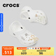 crocs卡駱馳厚底云朵洞洞鞋時(shí)尚百搭戶(hù)外沙灘鞋女鞋|206750 白色-100(含智必星) 38 (240mm)