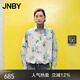 JNBY/江南布衣春秋襯衫寬松趣味圖案女棉質(zhì)印花花型抽繩長(zhǎng)袖5O7214930 465/藍(lán)色系花型 XS