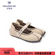 MALOVE MZ輕便瑪麗珍鞋女2025新款軟底運動(dòng)芭蕾鞋時(shí)尚百搭德訓鞋 摩卡色 40