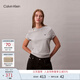 Calvin KleinJeans25春夏女士刺繡字母休閑ck凈色純棉圓領(lǐng)短袖T恤47A219G