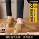 CAMILA KSENIA厚底雪地靴女2025年新款冬季內(nèi)增高設(shè)計(jì)保暖加絨防水短筒面包棉鞋 栗色 38