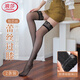 浪莎絲襪女長(cháng)筒蕾絲花邊防勾絲性感黑絲過(guò)膝高筒硅膠防滑大腿襪