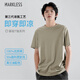 MARKLESS 【液氨柔順】100%純棉男士T恤50支夏季干爽短袖0635 綠檀灰 M