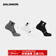 薩洛蒙（Salomon）男女款 戶(hù)外運動(dòng)休閑透氣舒適短襪子 EVERYDAY ANKLE 3-PACK 混合灰 C20867 L