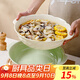 佩爾森（CERAMICS）新款酸菜魚大盆碗雙耳湯碗大號(hào)家用水煮魚小龍蝦專用碗湯盆 12英寸雙耳大盆碗-奶油色 1英寸 雙耳