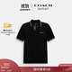 蔻馳（COACH）奧萊男士男裝經(jīng)典標志POLO衫短袖 黑色 S