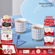 Wedgwood[11.11保價(jià)]馬克對杯心形禮盒高顏值骨瓷咖啡杯水杯情侶家用 金粉年華心形禮盒馬克杯藍+紅