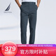 諾帝卡（NAUTICA）【商場(chǎng)同款】男裝秋冬棉氨混紡休閑長(cháng)褲PO3371 湛藍4JN 32 