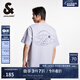 杰克·瓊斯（JACK&JONES）NBA聯(lián)名胸前湖人隊字母膠印舒適百搭時尚潮短袖T恤男裝 C39薰衣草紫 XL
