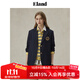 ELAND衣戀西裝女可拆卸學(xué)院徽章寬松含羊毛通勤西服2025秋季新款 藏青色(59)Navy M 165