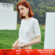 FINITY夏季新款毛針織衫蝙蝠袖時(shí)尚氣質(zhì)寬松溫柔上衣女 白色 XL