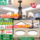 雷士（NVC）經(jīng)典美式復(fù)古吊燈LED客廳大燈餐廳燈臥室燈書(shū)房燈具套餐燈飾全屋 力薦【3室2廳】10+6頭+臥室*3
