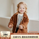 OAK FAMILY冬季兒童燈芯絨夾棉外套設(shè)計(jì)感寶寶百搭開(kāi)衫上衣卡其色 焦糖色 90 cm