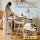 德邦尚品國家補貼 餐邊柜餐桌一體實(shí)木靠墻儲物柜小戶(hù)型家用折疊餐桌椅 【升級款】單餐桌