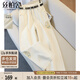 絲柏舍新中式牛仔褲2025秋裝新款女裝國(guó)風(fēng)高腰水洗長(zhǎng)款闊腿褲