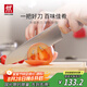 雙立人（ZWILLING）菜刀切菜刀水果刀切片刀刀具不銹鋼 NOW S多用刀 18cm