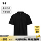 安德瑪（UNDERARMOUR）春夏Waffle Henley男子華夫格運動(dòng)休閑短袖T恤6007562黑色001 L