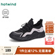 熱風(fēng)（Hotwind）運動(dòng)休閑鞋女款25年春季新款透氣網(wǎng)面鞋子戶(hù)外百搭慢跑女鞋 100黑紫 38