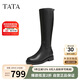 他她（TATA）冬休閑時裝長靴女7TG87DG4 黑色 37