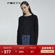 PORTS寶姿 商場(chǎng)同款新品女裝簡(jiǎn)約中長(cháng)款針織開(kāi)衫LL8K004KZE008 黑色 S /M