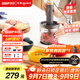 東菱（Donlim）絞肉機家用輔食機 多功能碎肉切菜 磨粉料理機 套娃收納佐料機可剝蒜DL-5028玻璃款