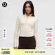lululemon丨Define女士短款夾克 *羅紋 Nulu? 芯吸 LW3HOBS 淺象牙白 線(xiàn)上專(zhuān)售 S /6