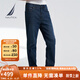 諾帝卡（NAUTICA）【單件直降】男裝春夏新款棉混紡親膚透氣牛仔長褲男PO4160 深藏青4DN 32