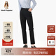 Hush Puppies暇步士女裝春季新款基礎簡(jiǎn)約通勤直筒百搭休閑褲 196深藍 M