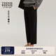 Teenie Weenie小熊女裝春季兩穿四面彈九分褲蘿卜褲復(fù)古簡(jiǎn)約休閑褲 黑色 L (170)