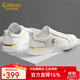 卡賓（CABBEEN）男鞋夏季新款男士休閑鞋透氣網(wǎng)面小白鞋百搭運動(dòng)板鞋低幫鞋子男 白金 42