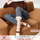 香影（xiangying）直筒牛仔褲女2025新款小個(gè)子高腰復(fù)古水洗藍(lán)色煙管褲春秋褲子 牛仔藍(lán)（加絨款） M （推薦體重95-110/腰圍63-67）