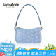 新秀麗（Samsonite）【京東奧萊】時(shí)尚藝術(shù)聯(lián)名女士單肩斜挎包印花女包手提包畢業(yè)旅行 藍色印花（聯(lián)名款腋下包）