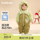 巴拉巴拉嬰兒連體衣假兩件羽絨服冬裝2024外出抱衣造型加厚萌208424120209