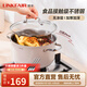 凌豐（LINKFAIR）湯鍋無(wú)涂層不銹鋼煲湯鍋燉鍋煮粥鍋家用單層蒸鍋燃氣灶電磁爐通用 【3-5人量】 24cm 5L