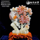 南風(fēng)織夢(mèng)天然玉石擺件花開(kāi)富貴雕刻工藝品客廳玄關(guān)擺件喬遷之喜搬家禮物 5#花好月圓