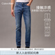 Calvin KleinJeans【涼感】25春夏男士復(fù)古休閑通勤ck修身微彈牛仔褲4RAB725 ULN-牛仔藍(lán) 30