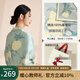 寶石蝶真絲絲巾女桑蠶絲雙面圍巾披肩教師節(jié)中秋節(jié)禮物女生日禮盒/雅韻1
