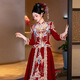 重工秀禾服翹肩新娘嫁衣2025新款結婚鳳冠霞帔奢華龍鳳褂中式禮服 花燕-重工珠繡 L 建議110斤左右