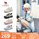 駱駝（CAMEL）【王俊凱同款】登山鞋女機甲戶(hù)外丑萌鞋 L25M202007 米/銀/藍 37