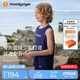 moodytiger男童背心高彈透氣夏季兒童無袖T恤中大童字母上裝戶外籃球運動衣