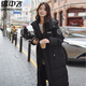 雪中飛超長(cháng)款羽絨服女長(cháng)過(guò)膝到腳踝2025年冬季新款中戲藝考加厚情侶外套 黑色 羽絨服 M