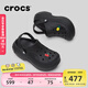 卡駱馳crocs貝拉洞洞鞋沙灘鞋包頭女鞋厚底拖鞋|210062 黑色-001(含智必星） 36 (220mm) 37